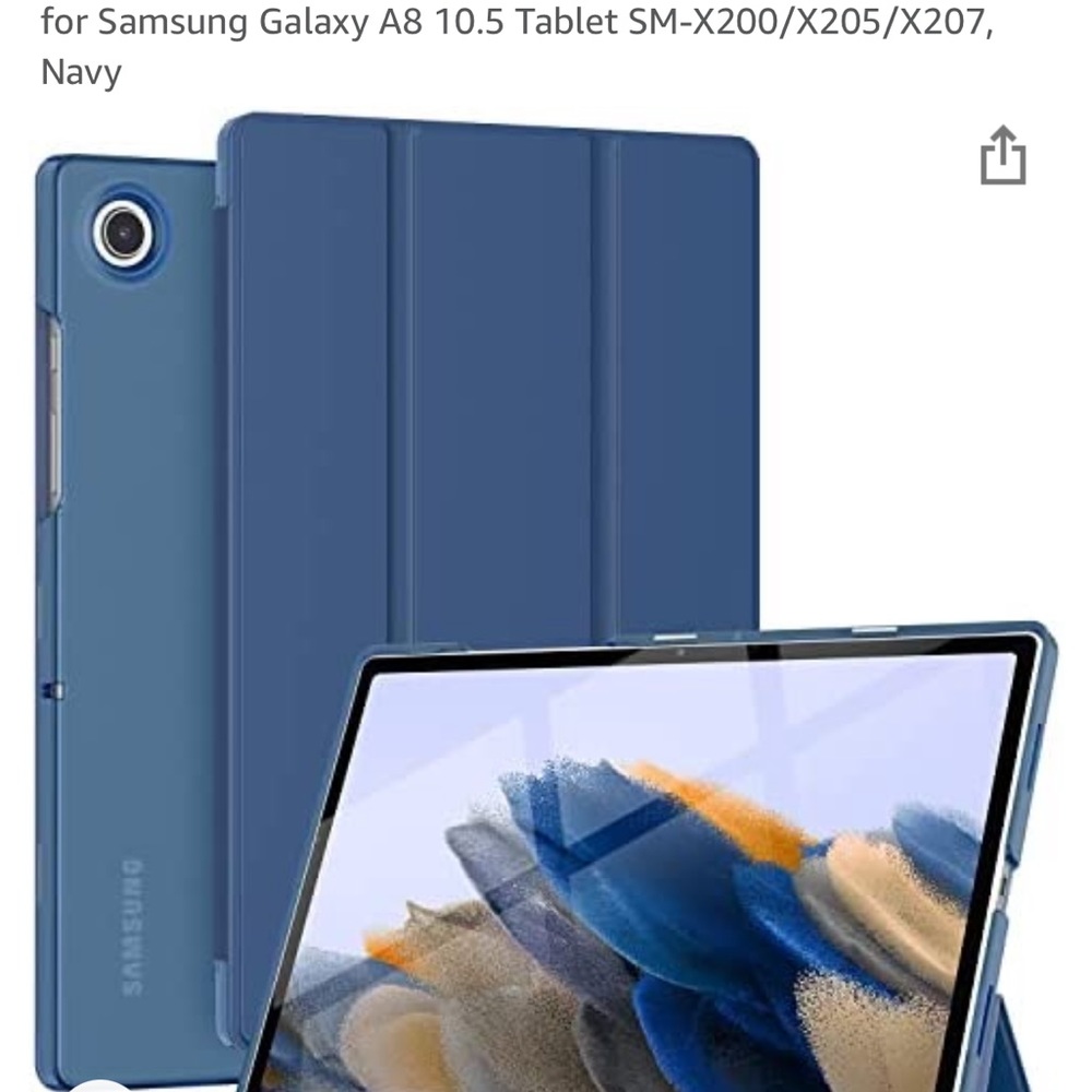 Samsung Galaxy A8 tablet cover Blue New never used in plastic sleeve